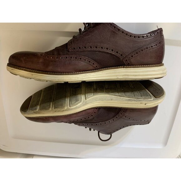 Cole Haan Grand OS Men‎ Sz 13 M Burgundy Wingtip Leather Shoes Model C23405 main image 8